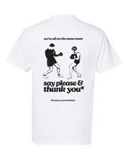 fight for your right tee - WHITE/BLACK