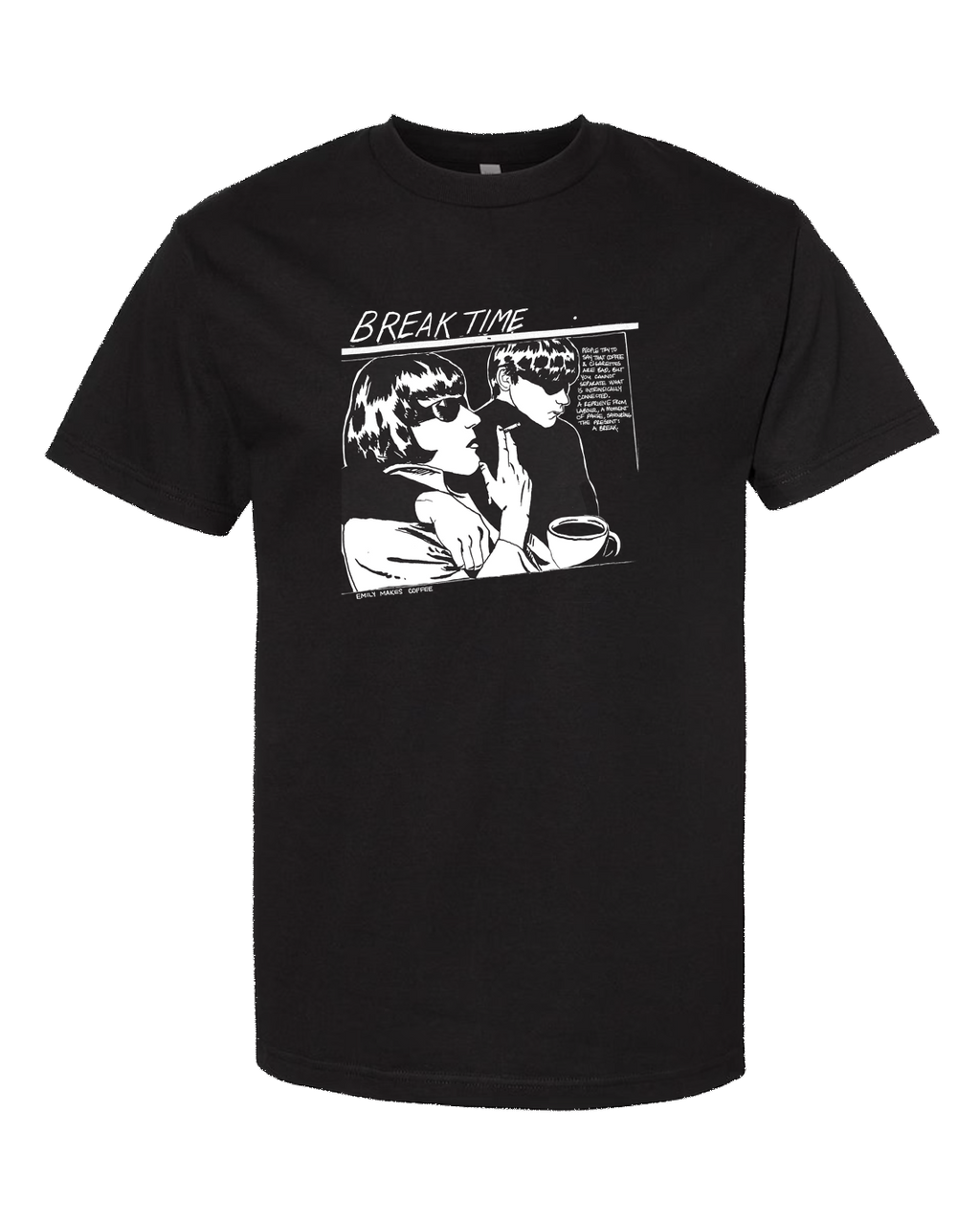 this is not a sonic youth tee! - BLACK/WHITE