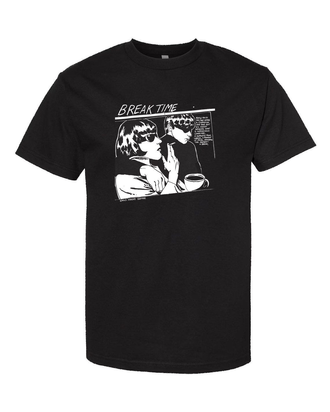 this is not a sonic youth tee! - BLACK/WHITE